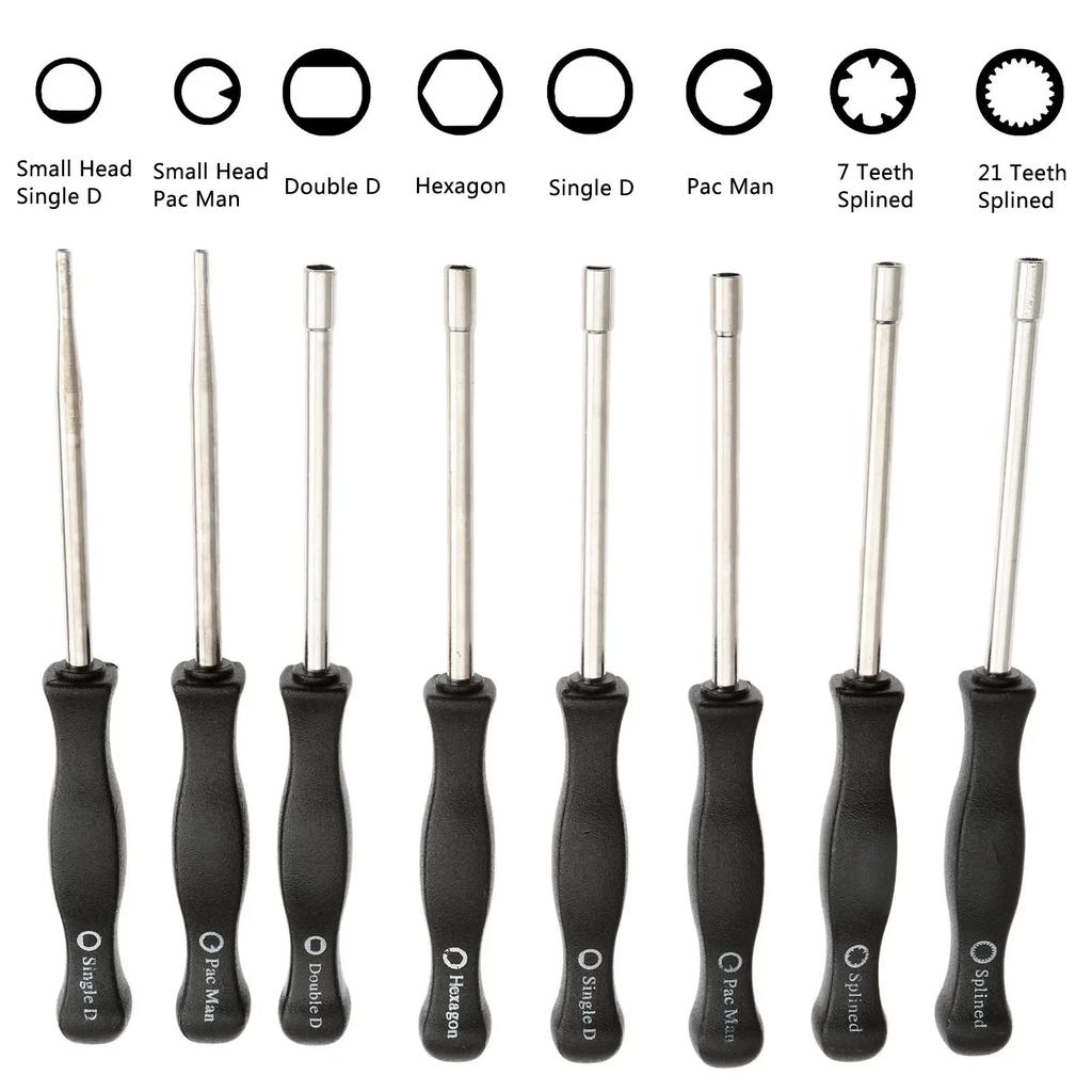 1pc Carburetor Adjustment Tool Pac Man/Small Pac Man/Single D/ Single D/Double D/Hexagon/7 Teeth /21 Teeth Splined Screwdriver