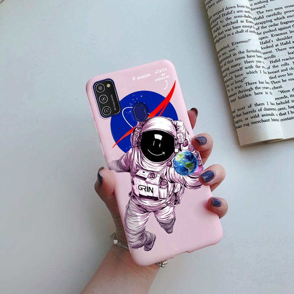 Cute Cartoon Case For Samsung Galaxy M51 M31 M21 M31S M21S M30S Case Candy Colorful Anime Painting TPU Silicone Cover Case Funda
