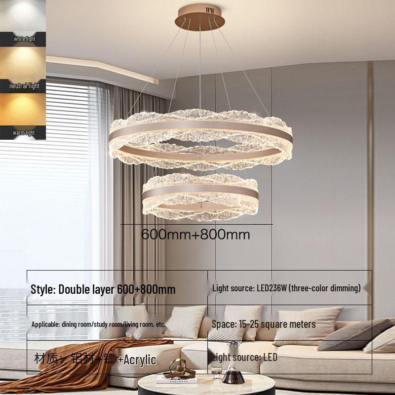 Elegant Italian LED Chandelier for Living Room, Bedroom, or Dining Room