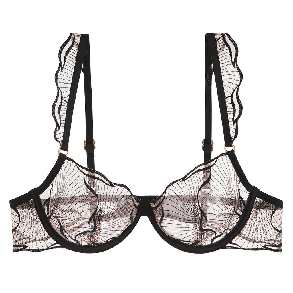 Sexy spodní prádlo francouzské ultra tenké vyšívané krajkové erotické spodní prádlo velká prsa malá proti povislým velká velikost podprsenky kryt