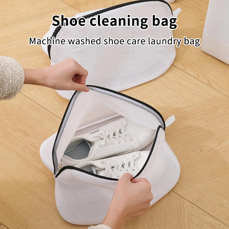 Mesh Shoe Washing Bags Washing Machine Laundry Bags Anti-Deformation Shoes Bag Travel Laundry Storage Organizers