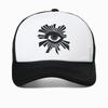 Unisex Augen Cartoon-Druck Hüte Frühling und Herbst Outdoor Verstellbare Baseballkappen Lässige Netz atmungsaktive Sonnenhutkappe