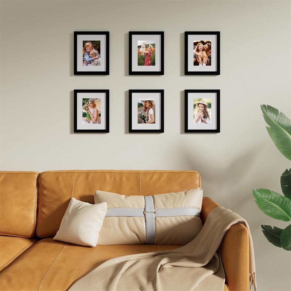 Olanly Picture Frames For Wall Set Display Pictures Collage Frame For Wall or Tabletop Perfect Home Decor Gifts Pictures Display