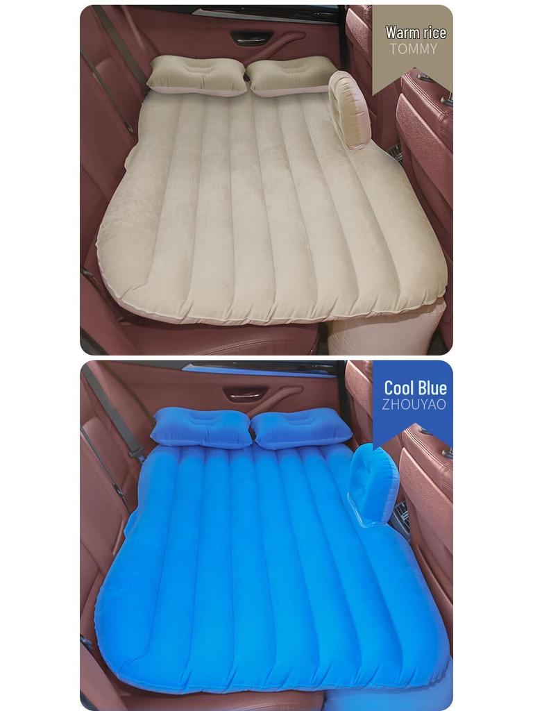 Car Travel Mattress: Folding Inflatable Back Seat & Trunk Sleeping Pad