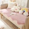 Copertura Peluche Coniglio Invernale per Divano Calda Ispessita Teli Copridivano Universali Antiscivolo Tappetino per Divano Coperta Cuscino per Divano Soggiorno