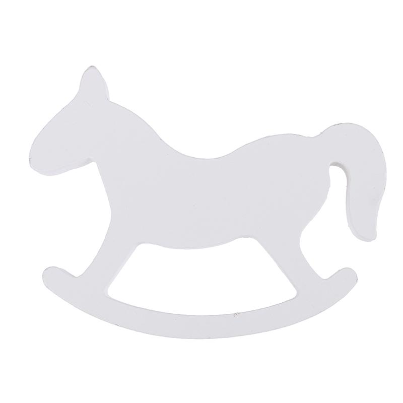 Wooden Crafts Rocking Horse Figurine Desk Decor Balance Art Adornment Miniature Rocking Horse Decorative Ornament Kids Gift