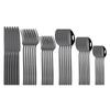 36Pcs/6Set Black Western Dinnerware Set Stainless Steel Tableware Cutlery Set Dessert Fork Knife Spoon Flatware Silverware Set