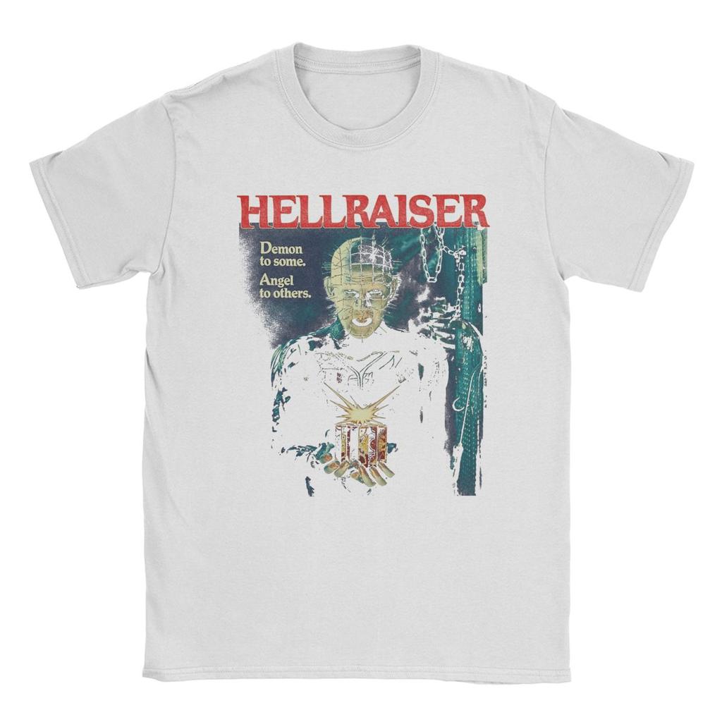 Men T-Shirts Hellraiser Pinhead Vintage Cotton Tees Short Sleeve T Shirts Round Neck Clothes Gift