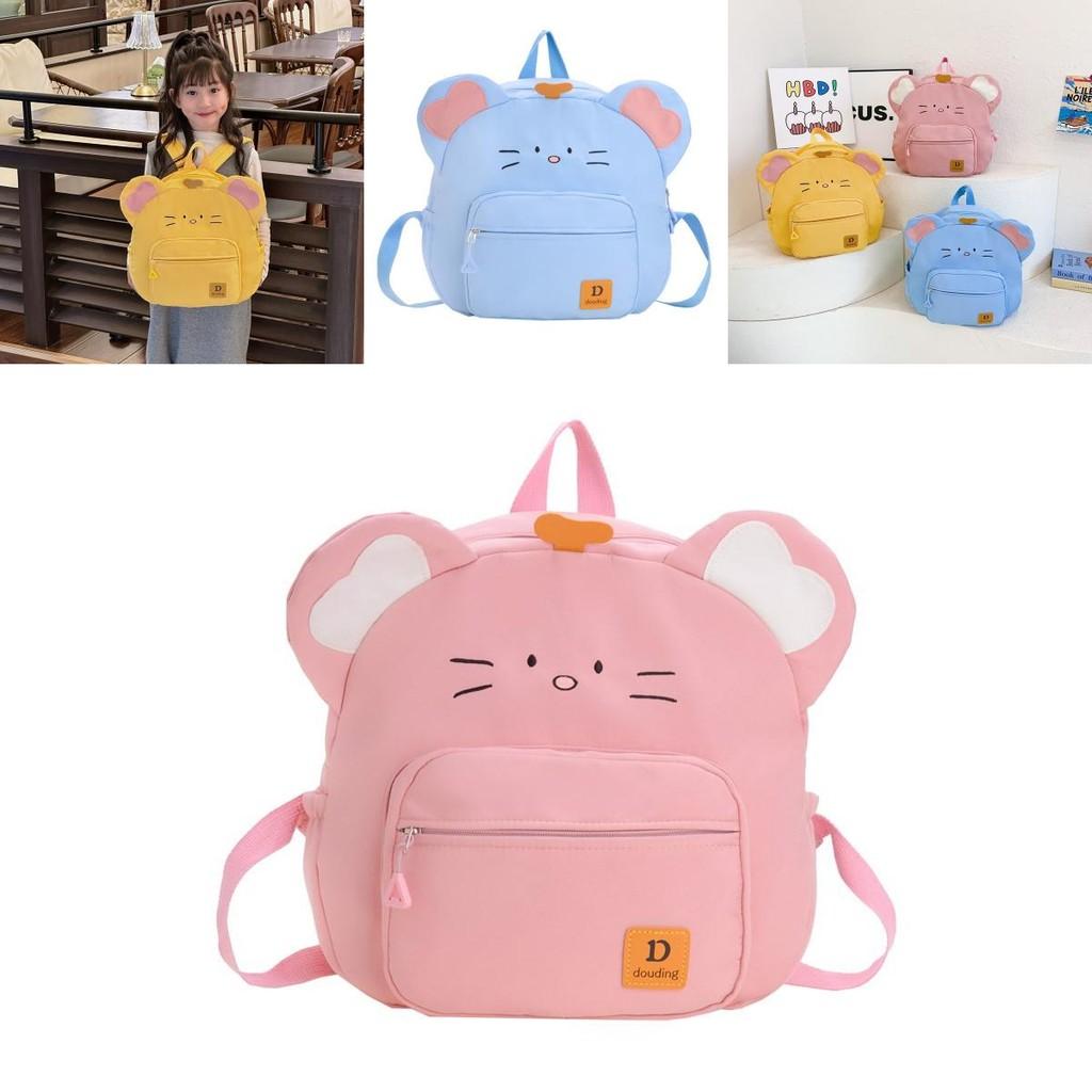 Stylish Durable Nylon Cat Backpack For Kids With Fun Patterns Ideal For School And Daily Use