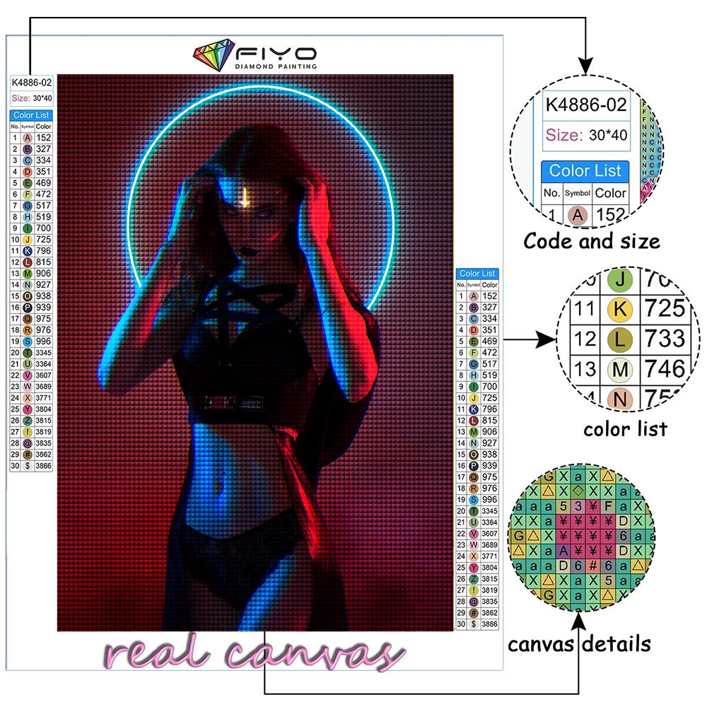 Full 5D Diy Diamond Painting Cyberpunk Sexy Art 5D Diamond Painting
