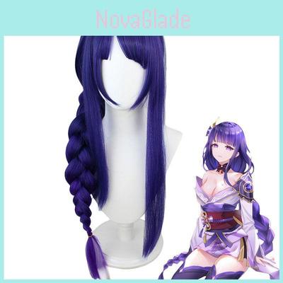 Genshin Impact Raiden Shogun Cosplay Wig With Luxurious Synthetic Hair For Anime Fans