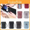 Elegante Bolsa Pequena para Celular com Tela Sensível ao Toque Transparente para Mulheres com Material de Couro Sintético Durável