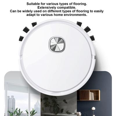 3 In 1 Robot Vacuum Cleaner Anti Fall Smart Robotic Vacuum Strong Suction Obstacle Avoidance for Pet Hair Floor Daily Cleaning