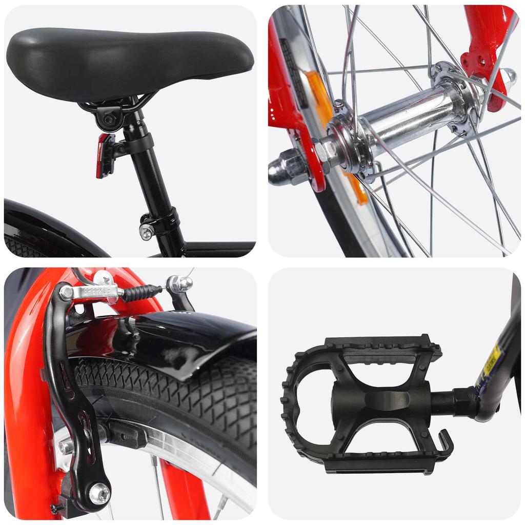 Kids  Bike 20 Inches for Ages 6 11 Black