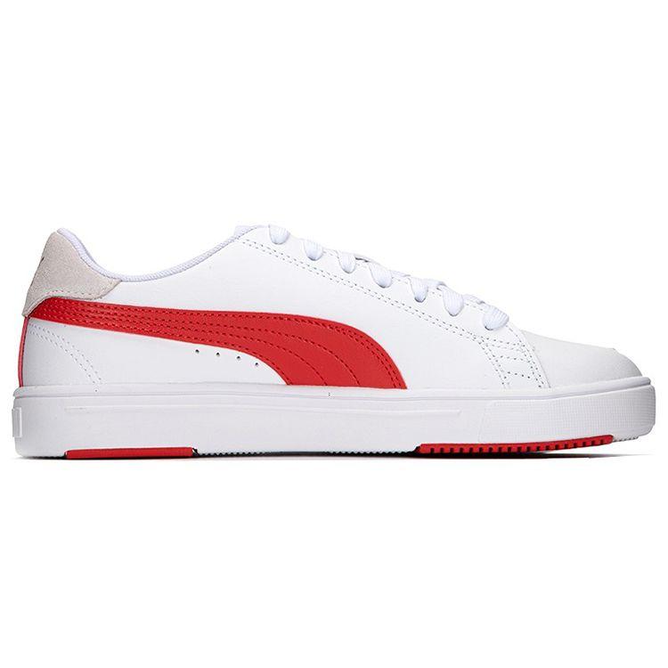 Puma Serve Pro Lite White High Risk Red Unisex Sneakers Team-Gold 374902-19