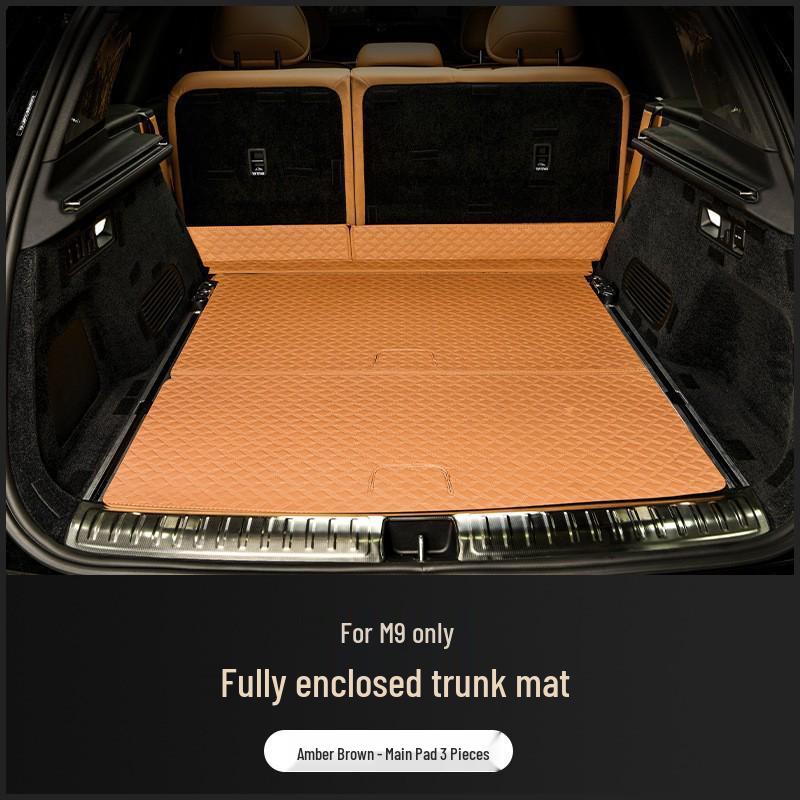 Full Coverage Nappa Leather Trunk and Backrest Mat for 2024/25 AITO M9 Five/Six-Seater