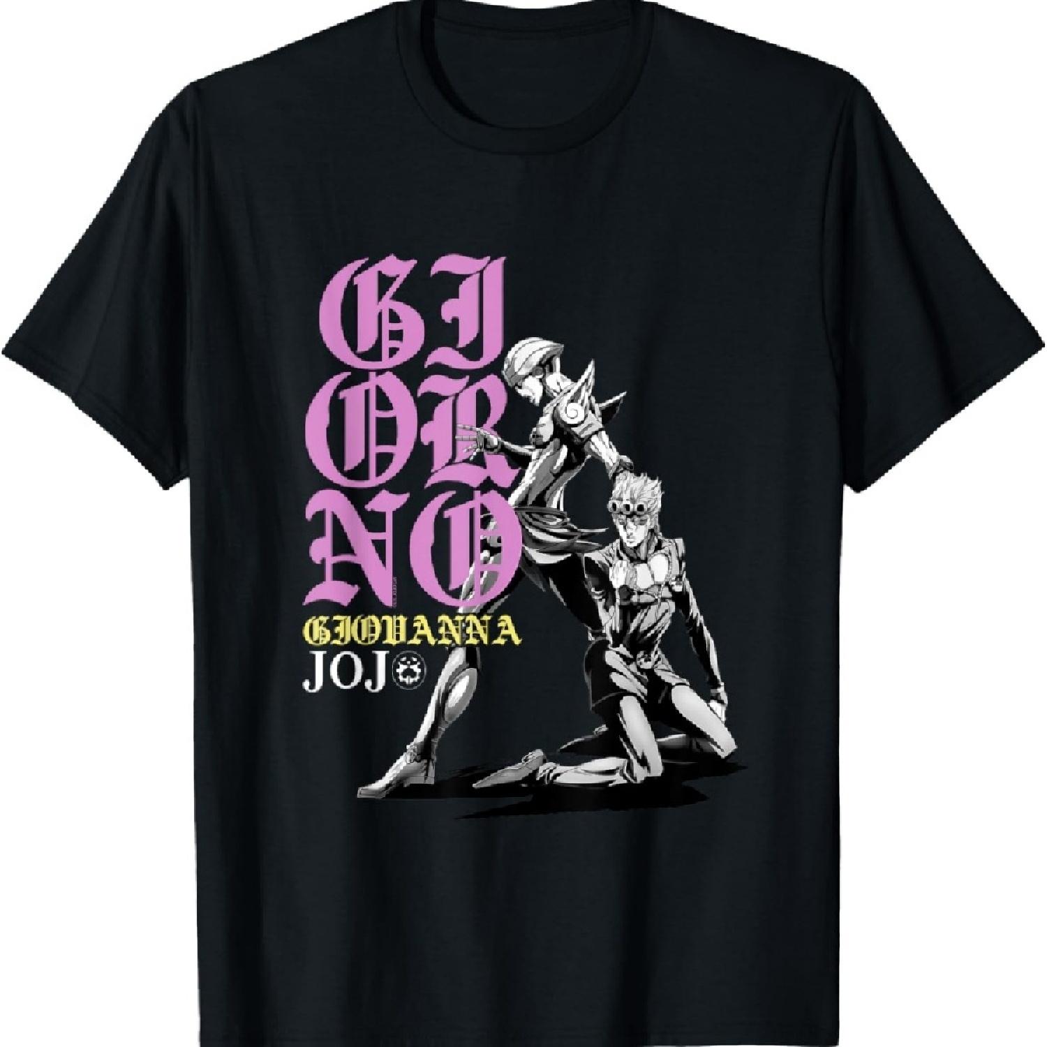 

JoJo s Bizarre Adventure Дзёдзё и Золотой Ветер Поза Аниме Футболка XXXXXL чёрный
