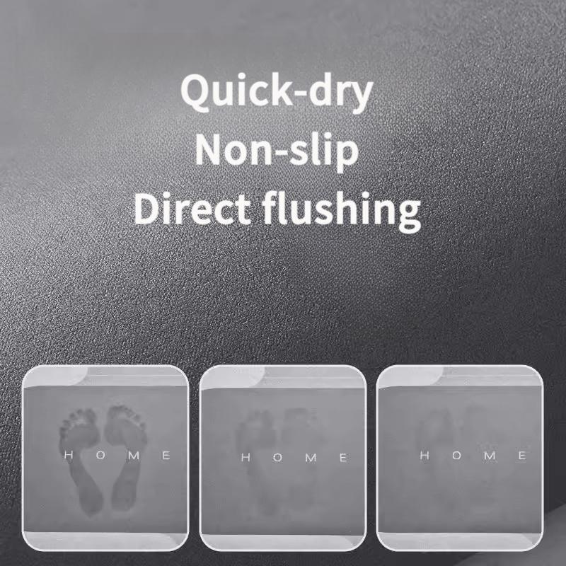 Bathroom Door Mat Cute Cartoon Floor Mat Diatomaceous Earth Water-Absorbing Foot Mat Easy To Clean Quick-Dry