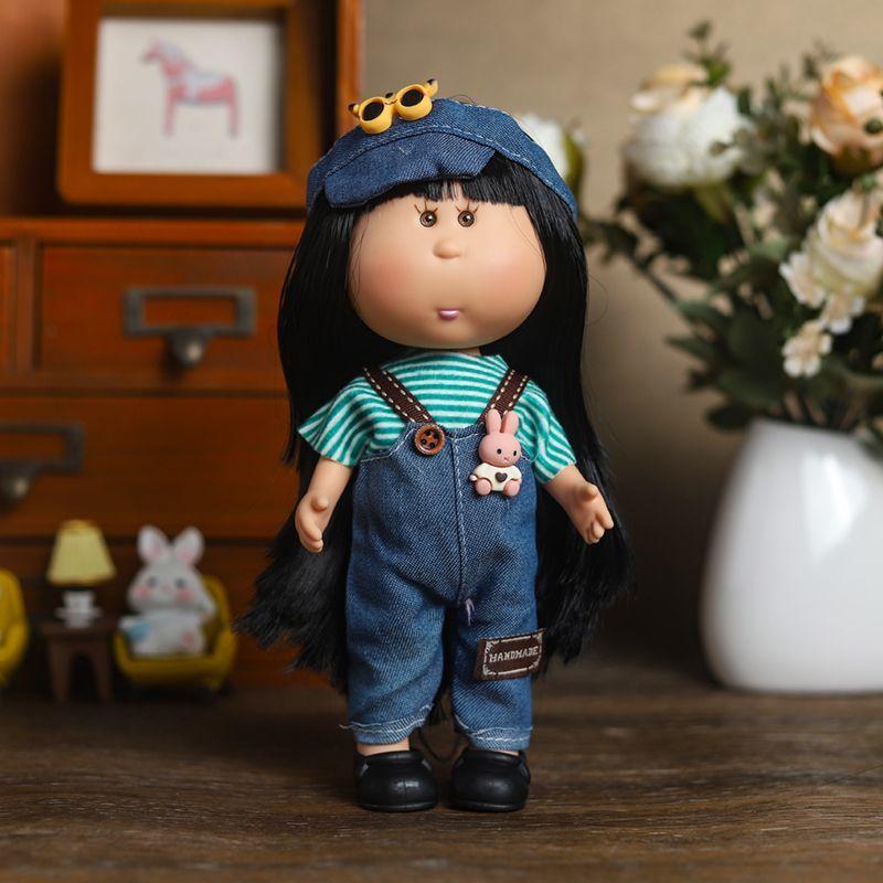 1 Juego de Juguete de Regalo de Cumpleaños 24 cm Muñeca de Patata Española Vestido Lindo Sombrero Ropa Accesorios Para Pequeño Tiempo de Juego