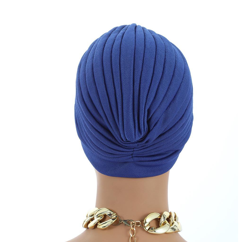 Glitter Diamonds Ruffle Turban Caps for Women