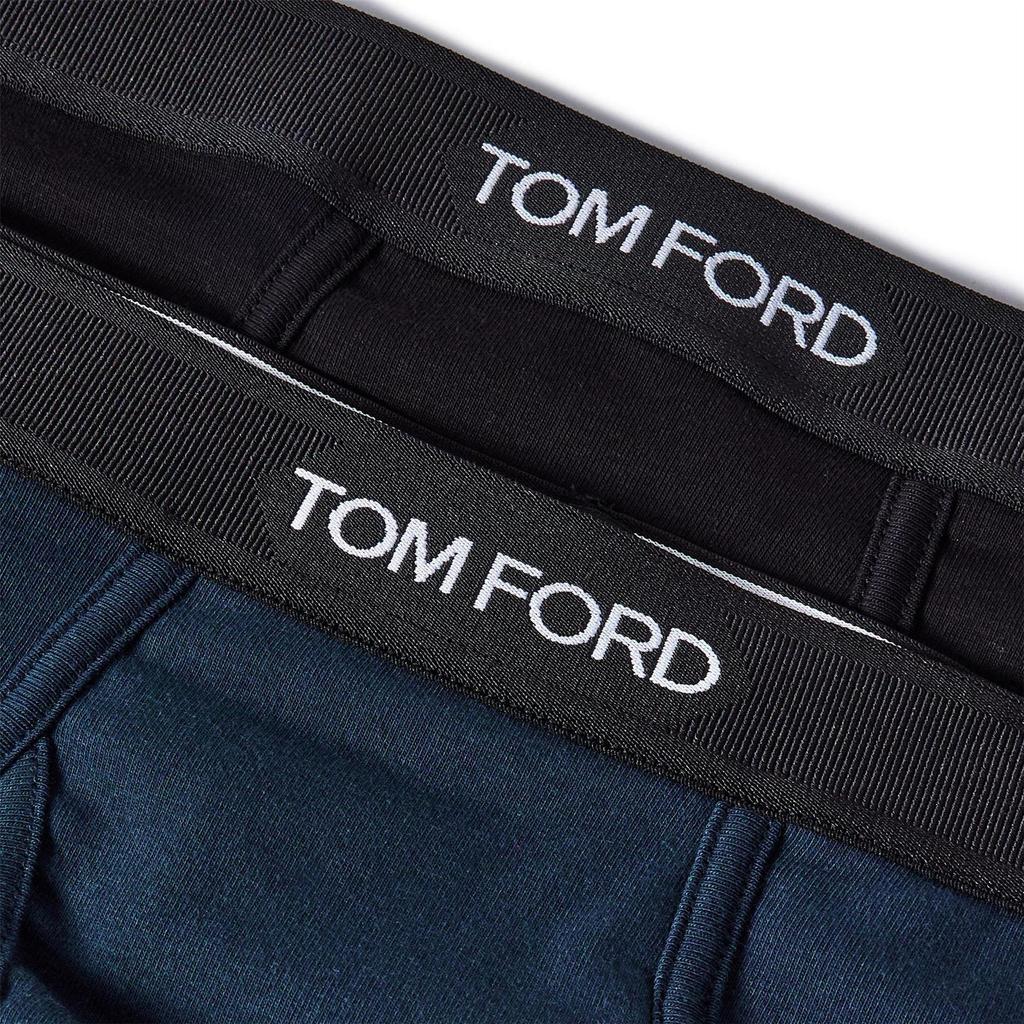 Tom Ford Mens Logo Cotton Briefs (Pack of 2)