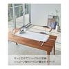 Yamazaki Jitsugyo 5683 Silicone Iron Mat with Iron Place, White, Approx. W109XD48XH1 (excluding handle) cm, Tower Tabletop, Easy Ironing Board