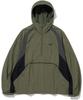 Not4Nerd Nylon Color Block Anorak Pullover - Khaki