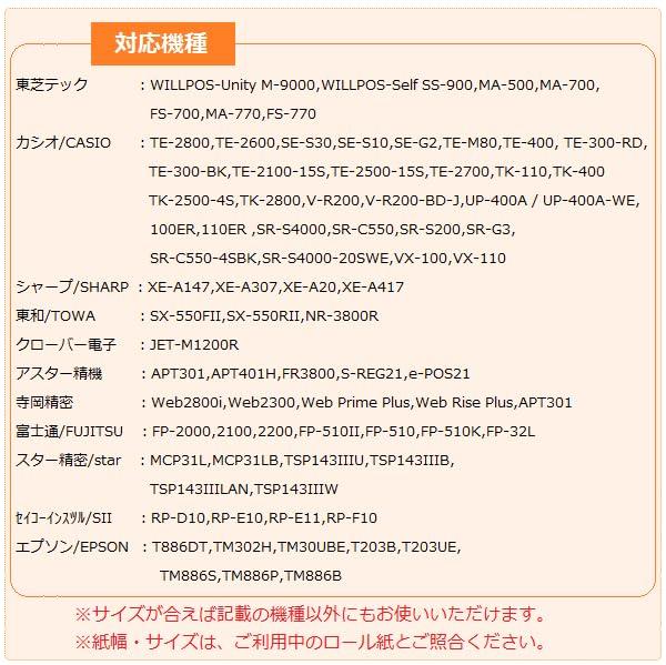 Genuine BISICOM Mitsubishi Paper Mills Thermal Cash Register Paper 58mm Wide X 80mm Diameter X 12mm Inner 20 with Compatible with and Toshiba Roll,