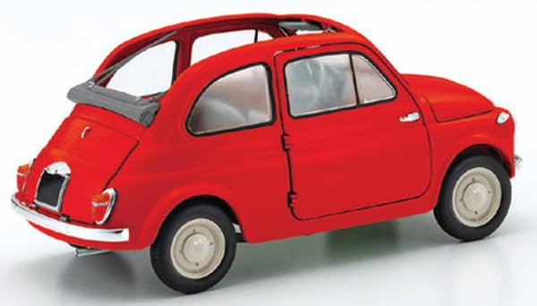 Kyosho Original Fiat Nuova 500 Coral Red Finished Product 1/18