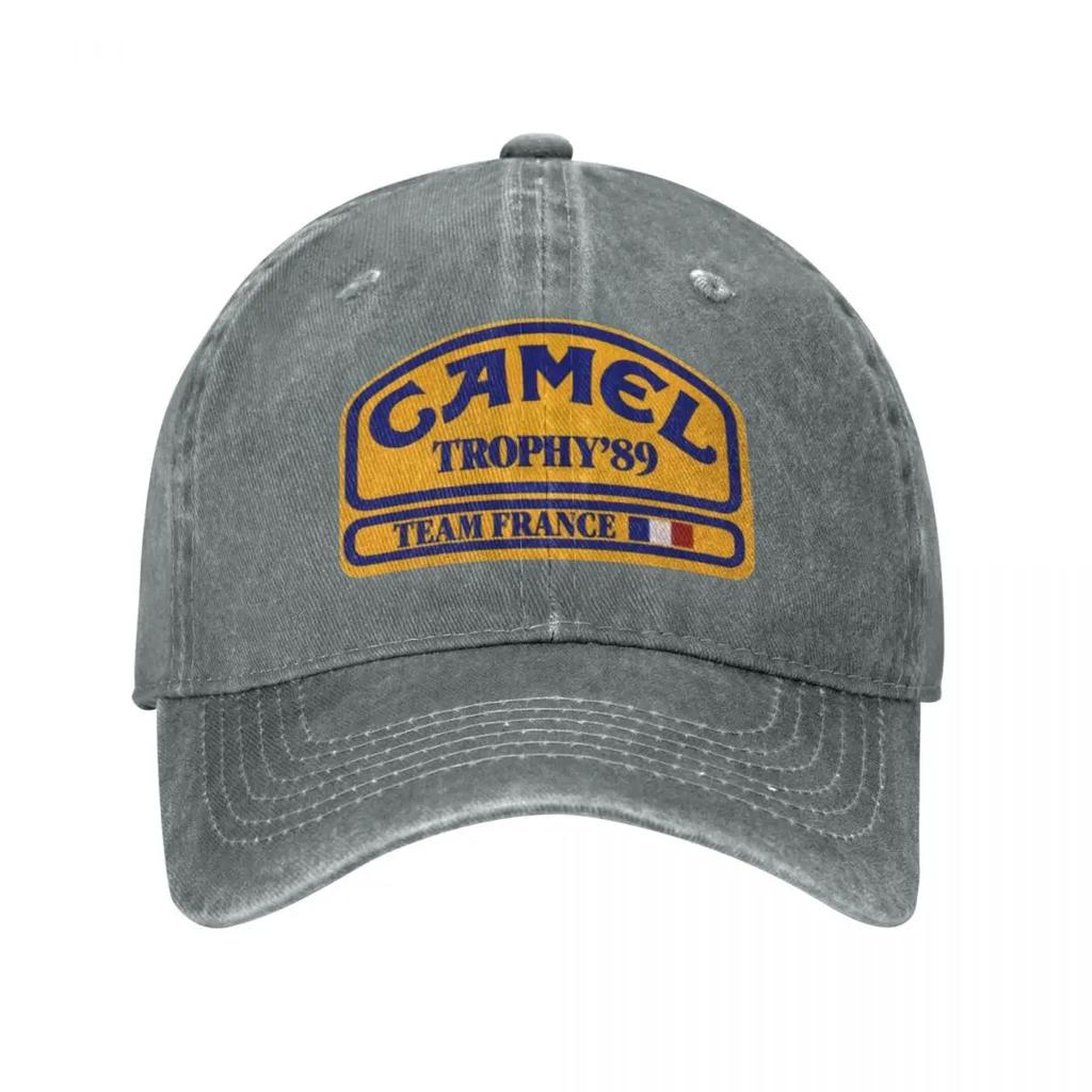 Camel Trophy Unisex Baseballkappe im Stil von Time France, Distressed Washed Caps Hut, Vintage Outdoor-Aktivitäten, Snapback-Hut