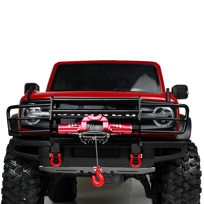 KYX Racing Alloy Front Bumper Upgrades Parts Accessories for 1/10 RC Crawler Car Traxxas TRX4 2021 Bronco