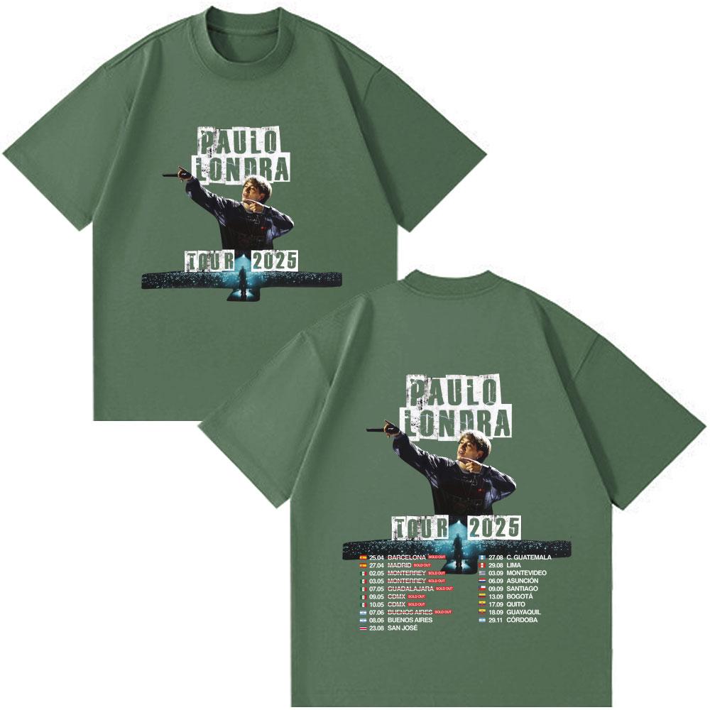 Rapper Paulo Londra Tour 2025 Print T Shirts Women Trendy Hip Hop Tshirts Casual Cotton Summer Fashion Classic Print Tshirt