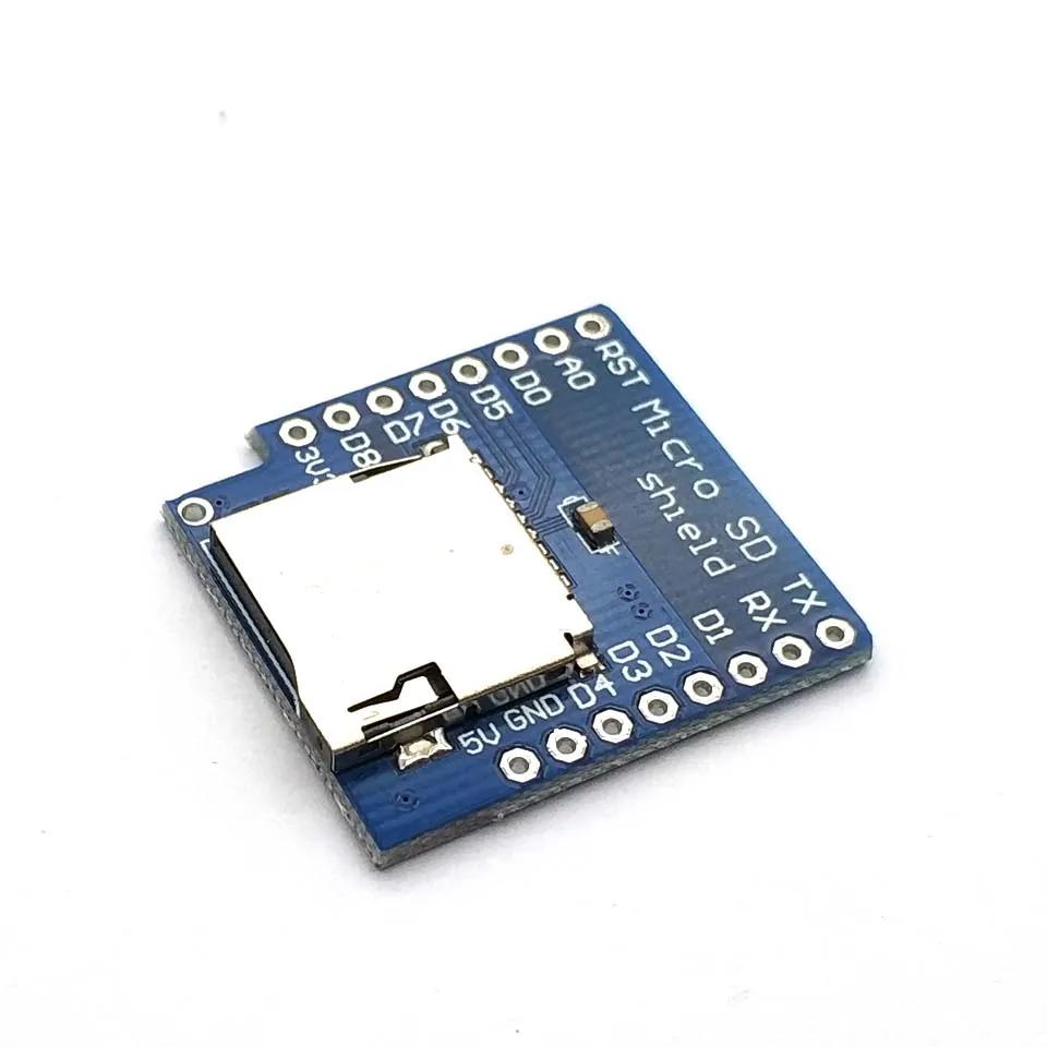 

Shield для карт Micro SD для WeMos D1 Mini TF WiFi ESP8266 Сумісний SD Бездротовий модуль для Uno для WeMos D1 Mini синій