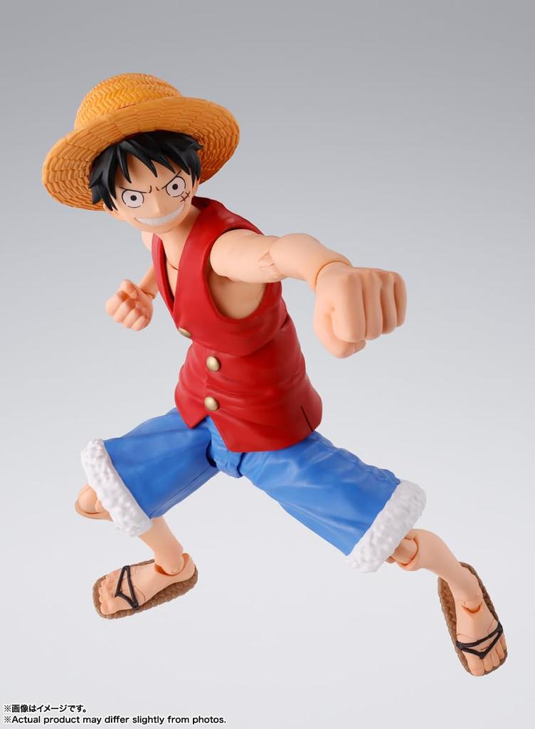 TAMASHII NATIONS ONE PIECE Monkey Luffy 145mm ζωγραφισμένη κινητή φιγούρα SHFiguarts D. -Περιπέτεια αυγής - Περίπου. ABS&PVC