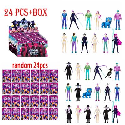 24 Stück Kpop Demon Hunters Blind Box Mystery Box Sammlung Tiger Statue Schreibtischdekoration Puppen Kinderspielzeug Halloween Geschenke