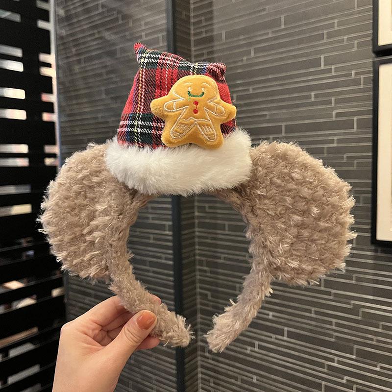 Red Velvet Rabbit Ears Headband for Christmas & New Year Costume