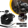 Motorcycle Switch Horn Handlebar Mount Push Button Momentary Start Universal
