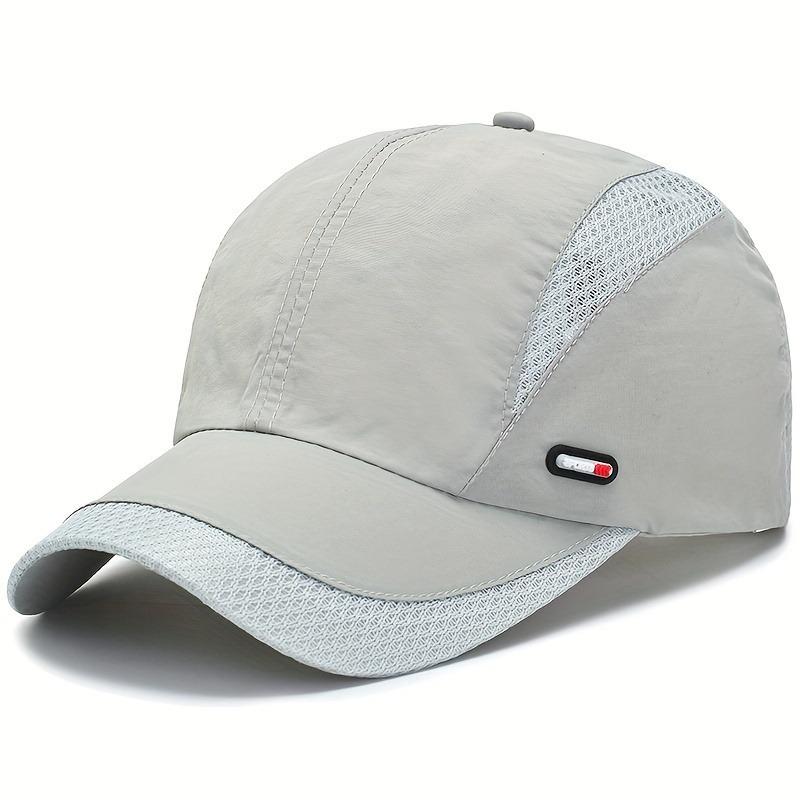 Yiran Bag Men's Summer Outdoor Sun Hat, Korean Style Trendy Baseball Cap, Duckbill Cap, Quick-Dry Sports Hat, Sun Hat Cm