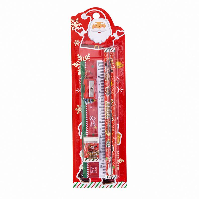 Five-Piece School Stationery Set for Kids: Birthday & Christmas Gift Pencil Set