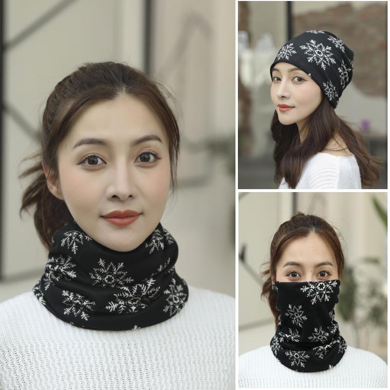 

Женский многофункциональный снуд большого размера: Зимний бафф для шеи и многофункциональный шарф-повязка на голову 55-63 cm