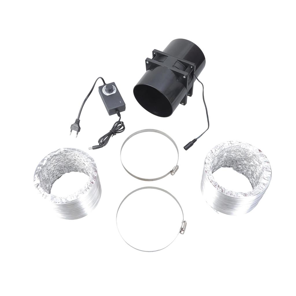 Inline Duct Fan Ventilation Exhaust Fan Filter Duct Speed Regulating Extractor Blower Exhaust Fan For Household Outdoor