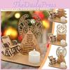 Charming Handmade Wooden Christmas Decorations With Angel And Tree Designs For Festive Home Decor