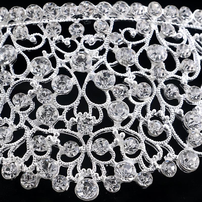 Bridal Jewelry Elegant Crown Women Stylish Headband Shimmer Rhinestone Crown