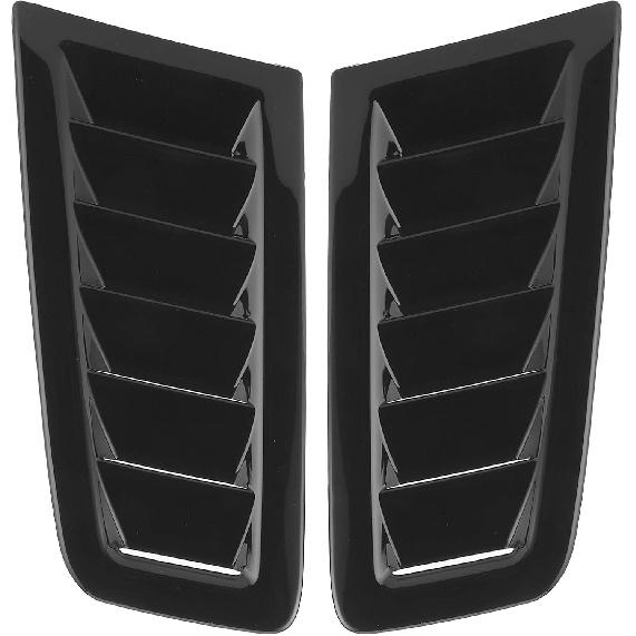 2pcs Hood Vent Car Hood Scoops ABS Plastic Auto Air Vents Engine Hood Exterior Parts Replacement Vent Modified Accessory Fit for RS MK2 Style (Carbon