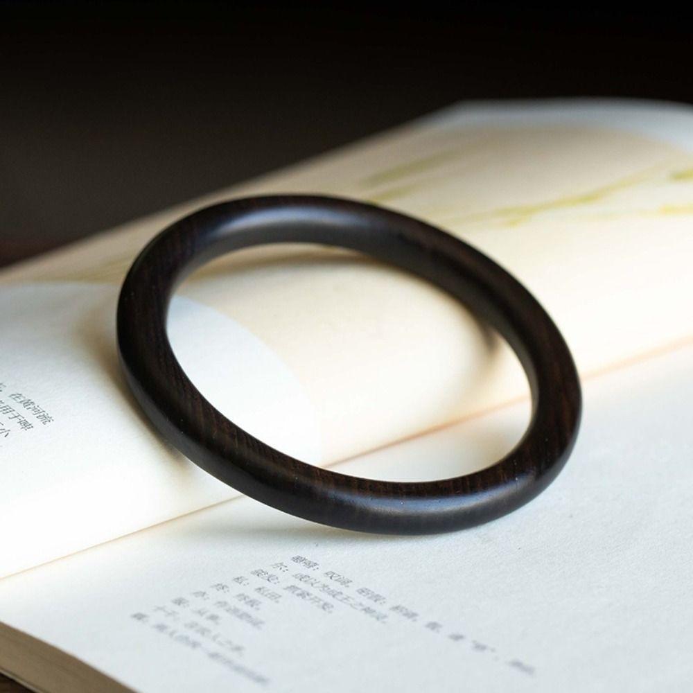 Classic Natural Sandalwood Bangle Retro Ethnic Style Bangle Unique Wood Bangle  Women