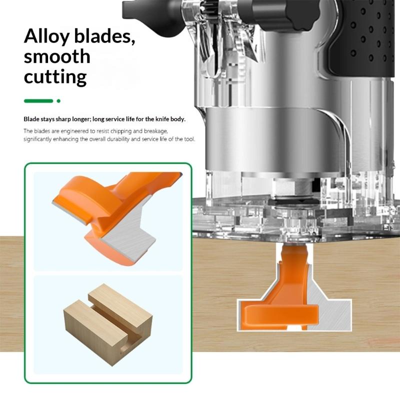 Bevels Edges Produced Router Bit with Reduced Cutting Resistance for Enhancing Efficiency in Woodworking Projects