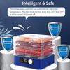 5 Trays Food Dehydrator Automatic Power Off Food Dehydrator Adjustable Intelligent Food Dehydrator