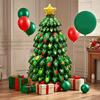 51inch Indoor/Outdoor Large Christmas Tree Balloon Assemble Xmas Tree Aluminum Film Balloon Extra Large Christmas Decorations