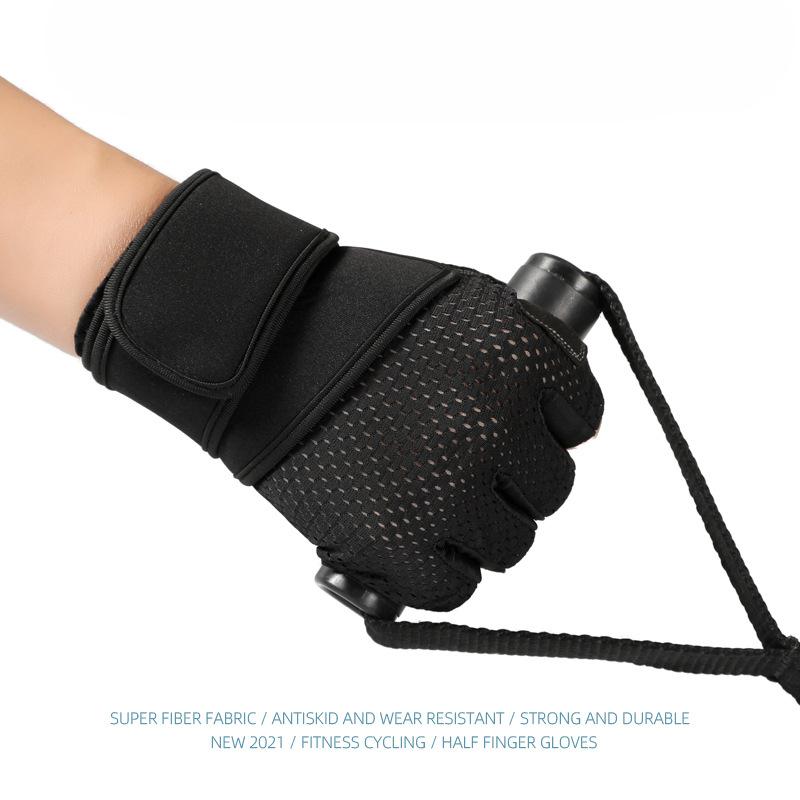 Fitness Gloves Wrist Guards Equipment Breathable Sports Supplies Silicone Weightlifting Dumbbell Training Fitness Gloves Wrist Guards