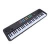 Teclado Eletrônico de 61 Teclas Piano Portátil 200 Timbres 200 Ritmos com Microfone Metrônomo Modo de Ensino para Iniciantes Casa